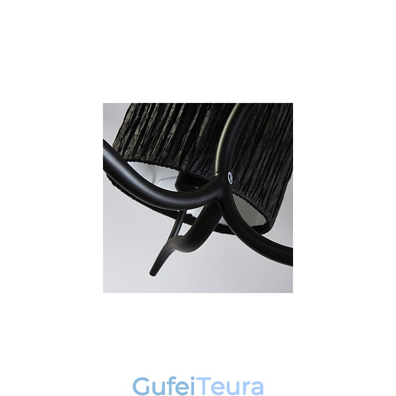 3 נברשת קלאסית מסורתית בהירה עם גוון תוף בד פשוט