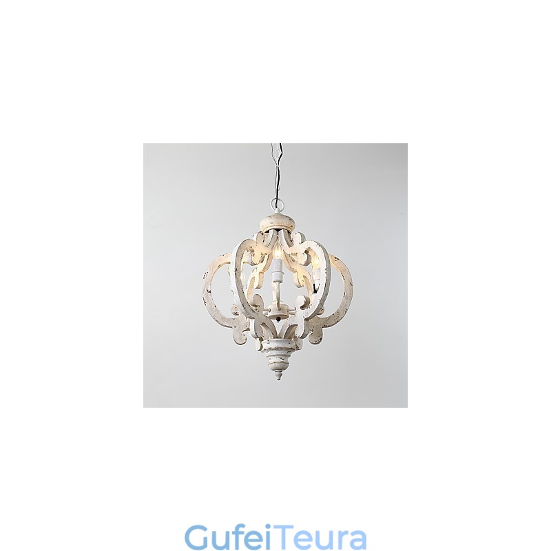 ציור וינטג' תכונת מיני עץ נברשת במבוק מנורת מנורת תליון לקשט