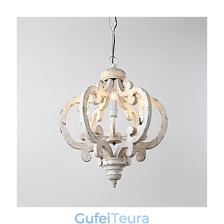 ציור וינטג' תכונת מיני עץ נברשת במבוק מנורת מנורת תליון לקשט