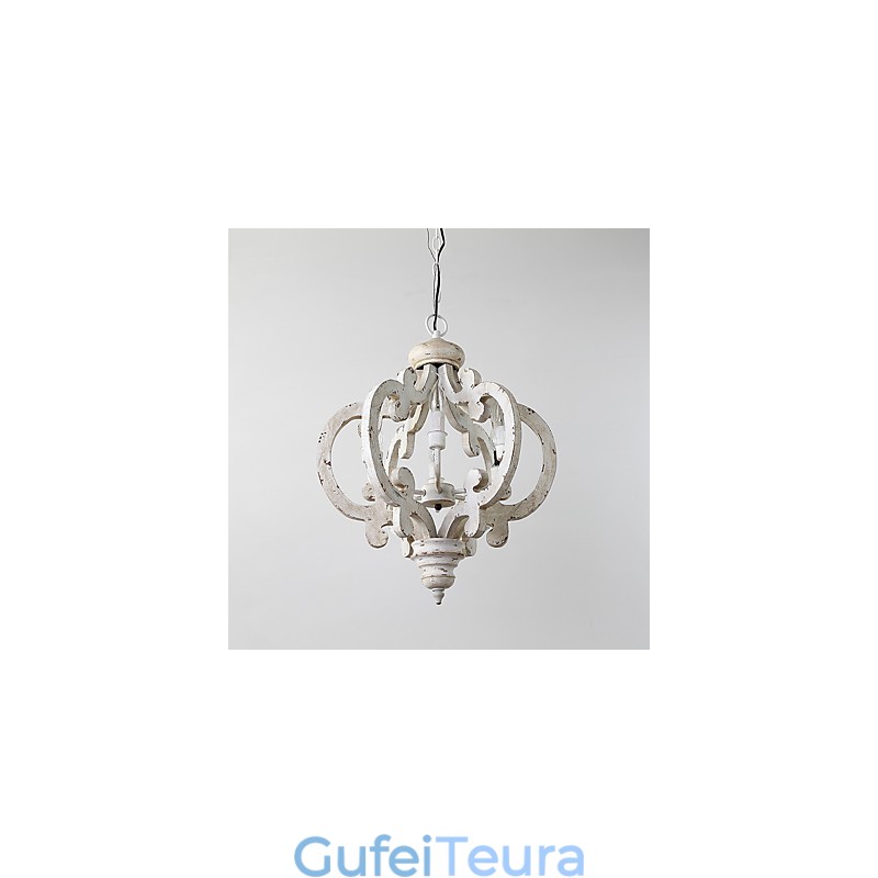 ציור וינטג' תכונת מיני עץ נברשת במבוק מנורת מנורת תליון לקשט