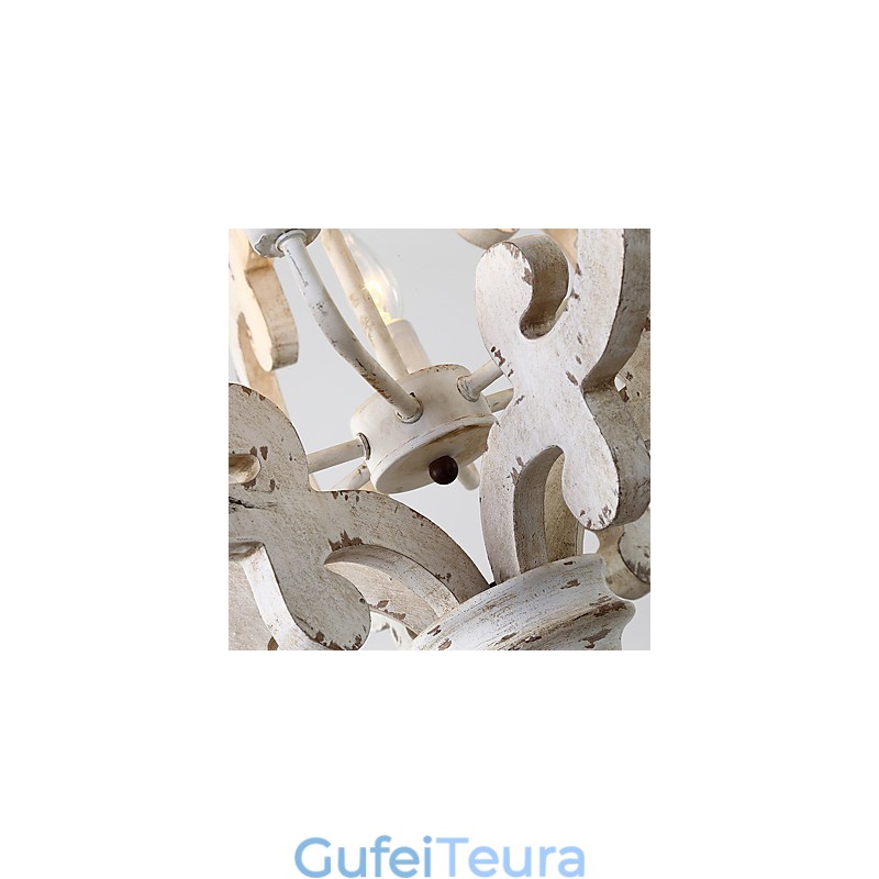 ציור וינטג' תכונת מיני עץ נברשת במבוק מנורת מנורת תליון לקשט