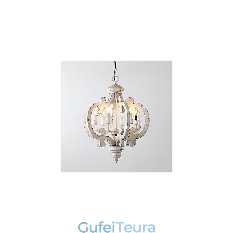 ציור וינטג' תכונת מיני עץ נברשת במבוק מנורת מנורת תליון לקשט