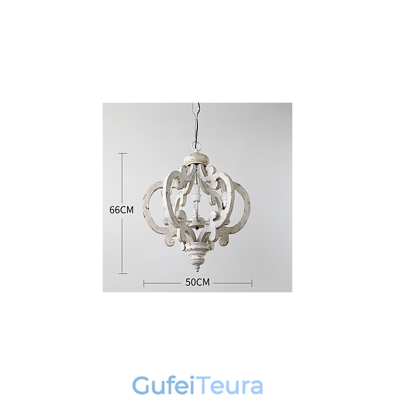 ציור וינטג' תכונת מיני עץ נברשת במבוק מנורת מנורת תליון לקשט