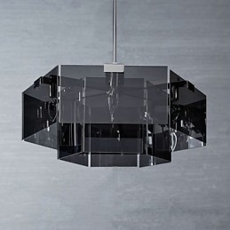 תכונת ציור לודג' כפרי למעצבים נברשת מתכת מקורה 6 נורות