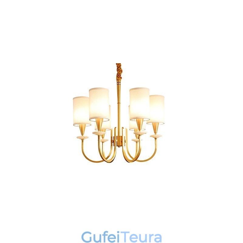 כל נברשת נחושת ירקן דקורטיבית