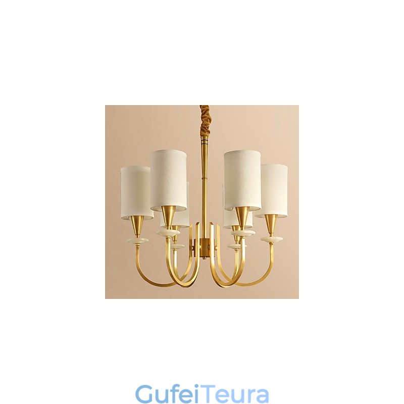 כל נברשת נחושת ירקן דקורטיבית