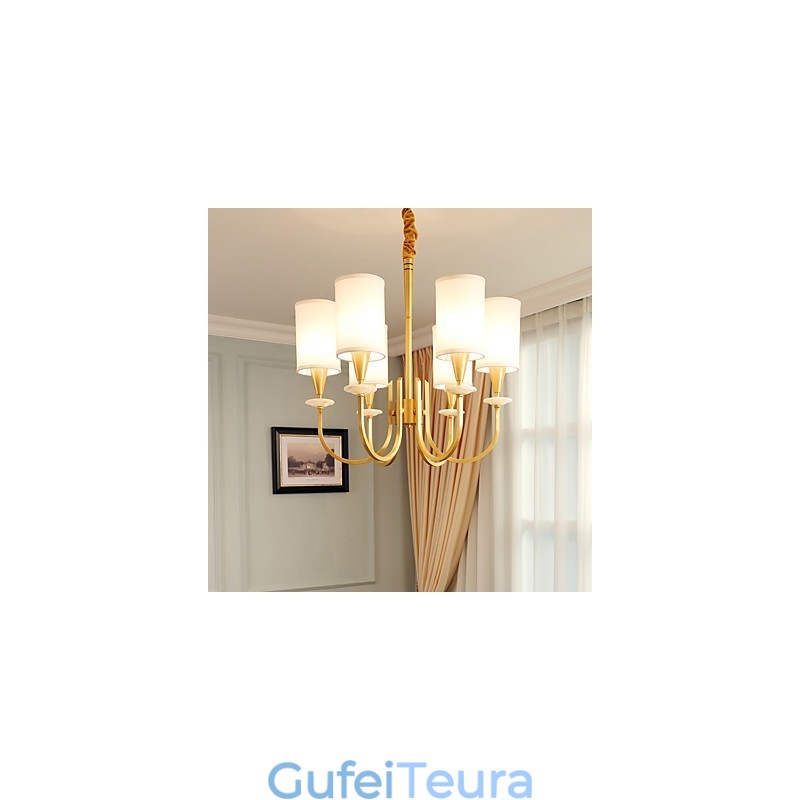 כל נברשת נחושת ירקן דקורטיבית