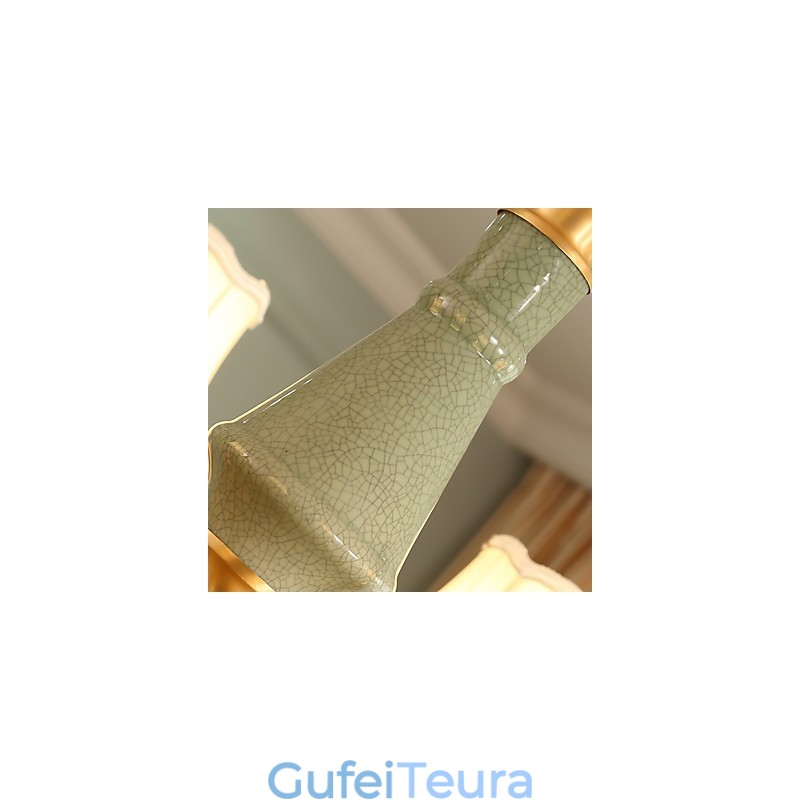 כל נברשת נחושת ירקן דקורטיבית