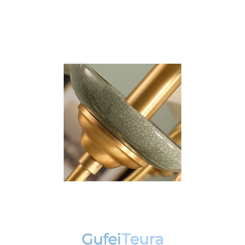 כל נברשת נחושת ירקן דקורטיבית