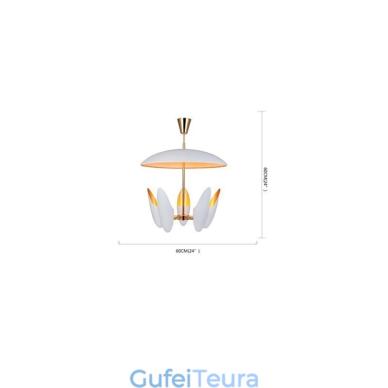 5 אור נברשת קצר אמנות מודרנית עכשווית מנורת תליון