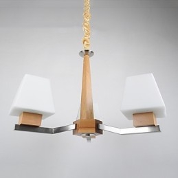 תכונת אלקטרו מודרנית עכשווית עבור נברשת במבוק מעץ