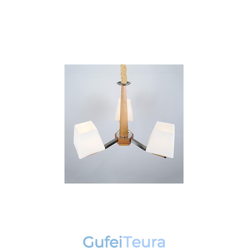 תכונת אלקטרו מודרנית עכשווית עבור נברשת במבוק מעץ