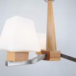 תכונת אלקטרו מודרנית עכשווית עבור נברשת במבוק מעץ