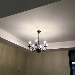 אומנותי שיק ומודרני אחר תכונה עבור מתכת בסגנון נר בתוך הבית נברשת 6 נורות