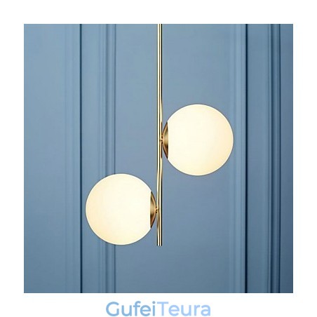 כפרי לודג' תכונת ציור למעצבים מתכת חנויות מקורה 2 נורות נברשת