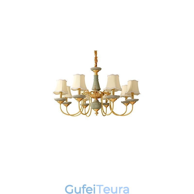 כל נברשת נחושת ירקן דקורטיבית נברשת KP8