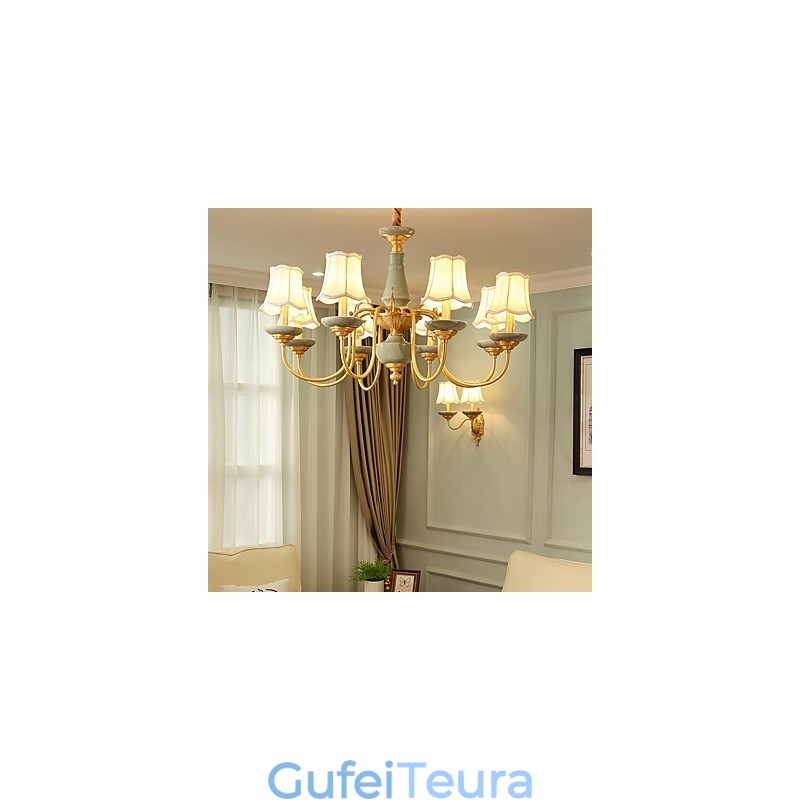 כל נברשת נחושת ירקן דקורטיבית נברשת KP8