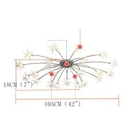 תכונת כרום מודרנית עכשווית עבור מעצבים בסגנון מיני נברשת מתכת לילדים