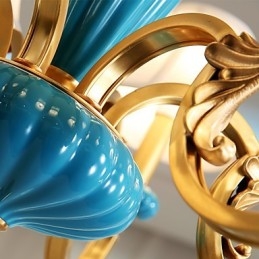 כל נברשת נחושת ירקן דקורטיבית OP