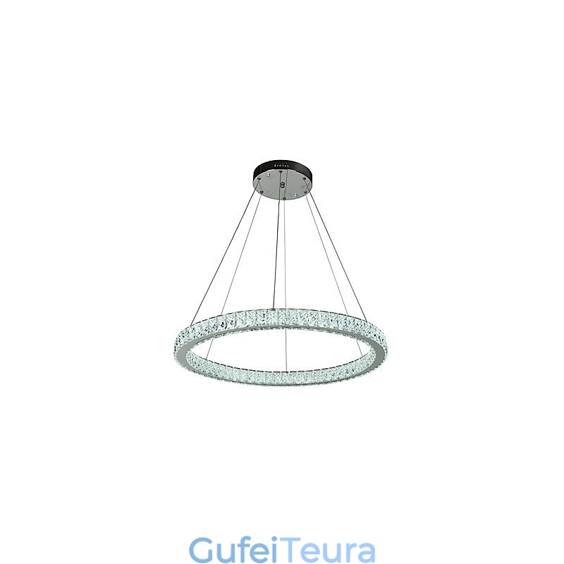 טבעת ניתנת לעמעום אור תקרה תליון אור מודרני נברשת תאורת מנורת פנים עם שלט רחוק