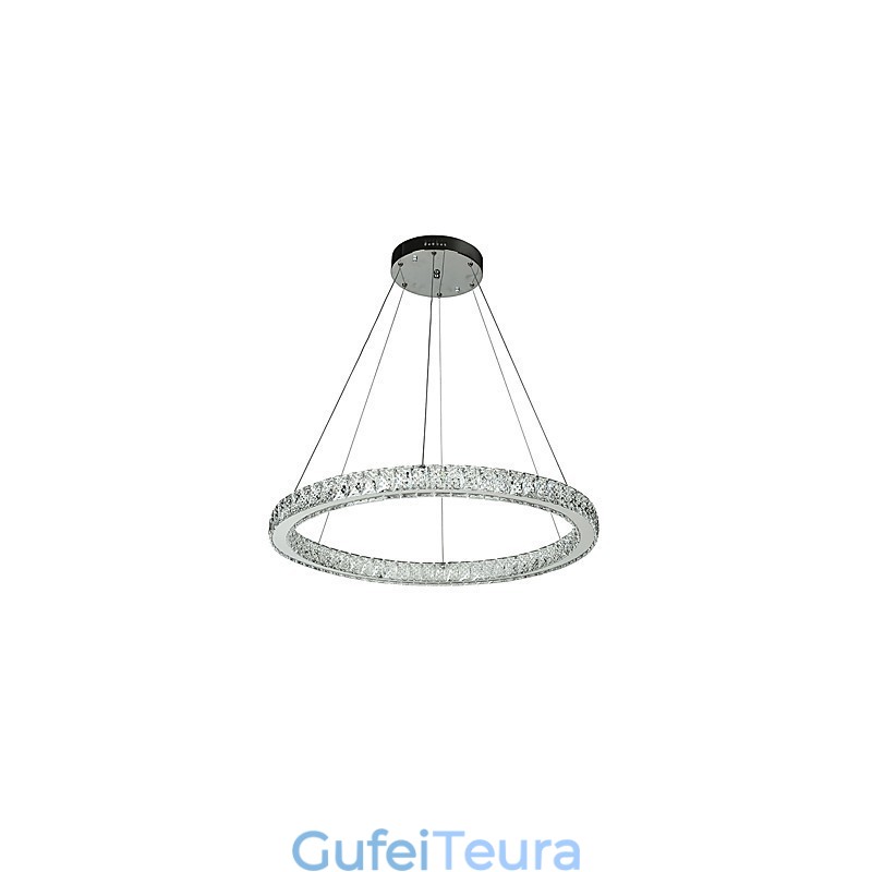 טבעת ניתנת לעמעום אור תקרה תליון אור מודרני נברשת תאורת מנורת פנים עם שלט רחוק