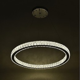 טבעת ניתנת לעמעום אור תקרה תליון אור מודרני נברשת תאורת מנורת פנים עם שלט רחוק