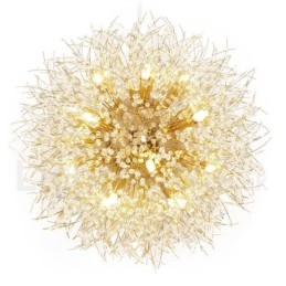 Firework Globe שן הארי Chrome תכונה נברשת מתכת קריסטל