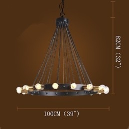 Nordic Creative Chandelier פנטהאוז רטרו Industria