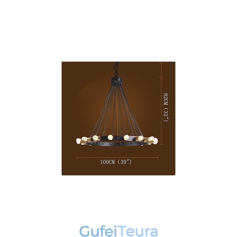 Nordic Creative Chandelier פנטהאוז רטרו Industria