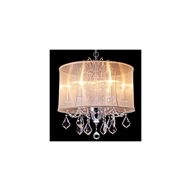 מודרני עכשווי מסורתי קלאסי כפרי תכונת כרום עבור מעצבים בסגנון מיני קריסטל נברשת מתכת