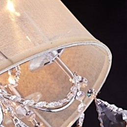 מודרני עכשווי מסורתי קלאסי כפרי תכונת כרום עבור מעצבים בסגנון מיני קריסטל נברשת מתכת