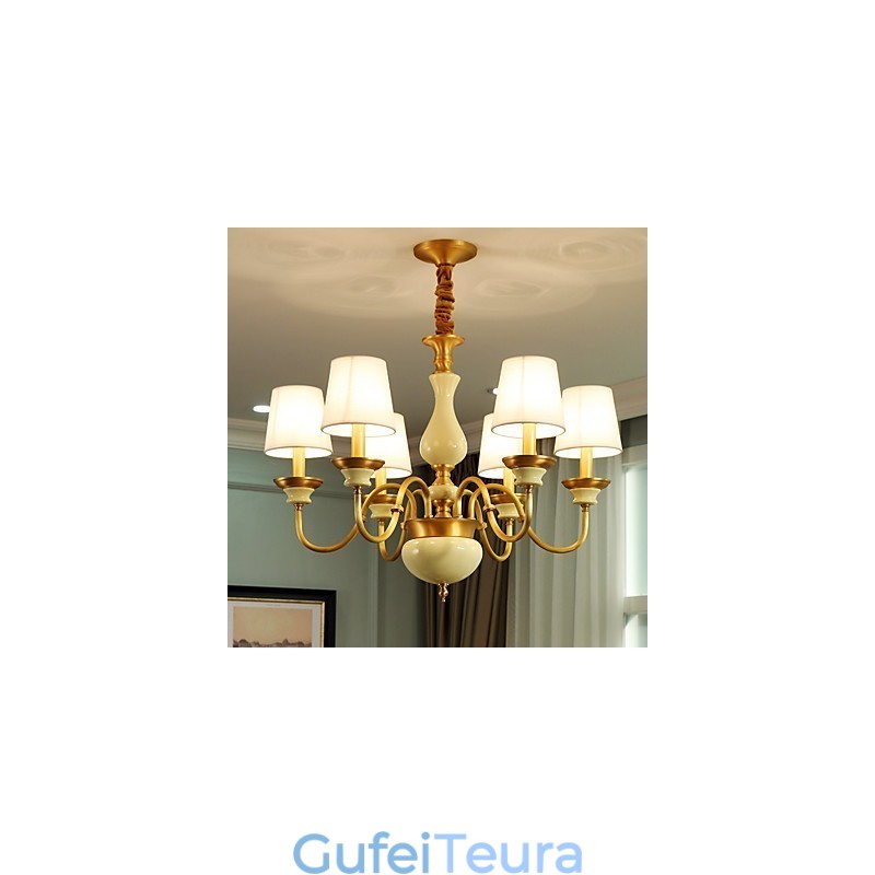 כל נברשת נחושת ירקן דקורטיבית D