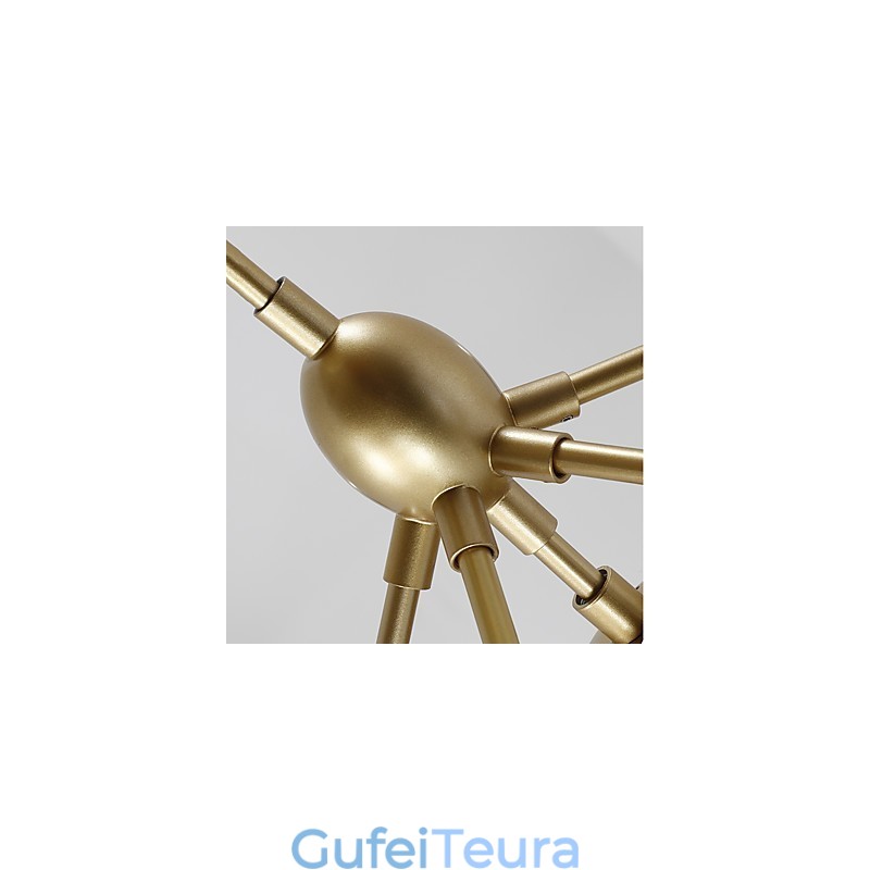 עשר אור פוסט מודרני אירופה סגנון Modo מתכת זכוכית תליון מנורת המבואה לקשט מנורת נברשת תעשייתית