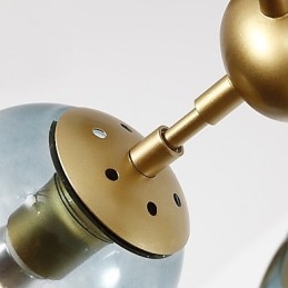 עשר אור פוסט מודרני אירופה סגנון Modo מתכת זכוכית תליון מנורת המבואה לקשט מנורת נברשת תעשייתית