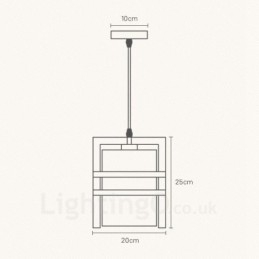 1 עץ בהיר תליון רטרו וינטג' אור עם גוון בד