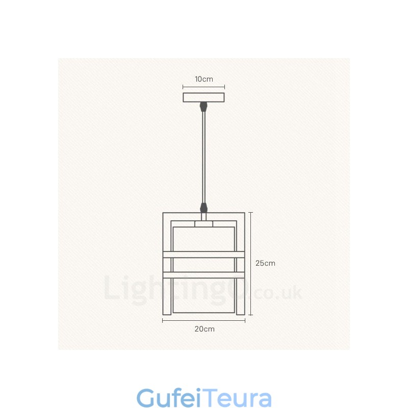 1 עץ בהיר תליון רטרו וינטג' אור עם גוון בד