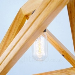 1 עץ בהיר תליון מודרני עכשווי עם גוון עץ