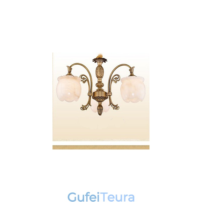 מנורת השיש הנחושת האמריקאית