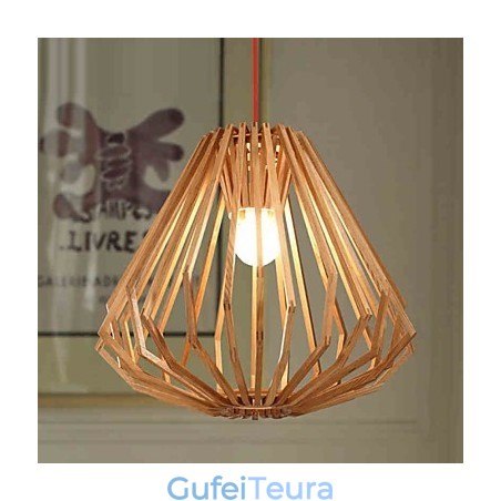 נברשת מיני בסגנון מסורתי קלאסי עץ במבוק