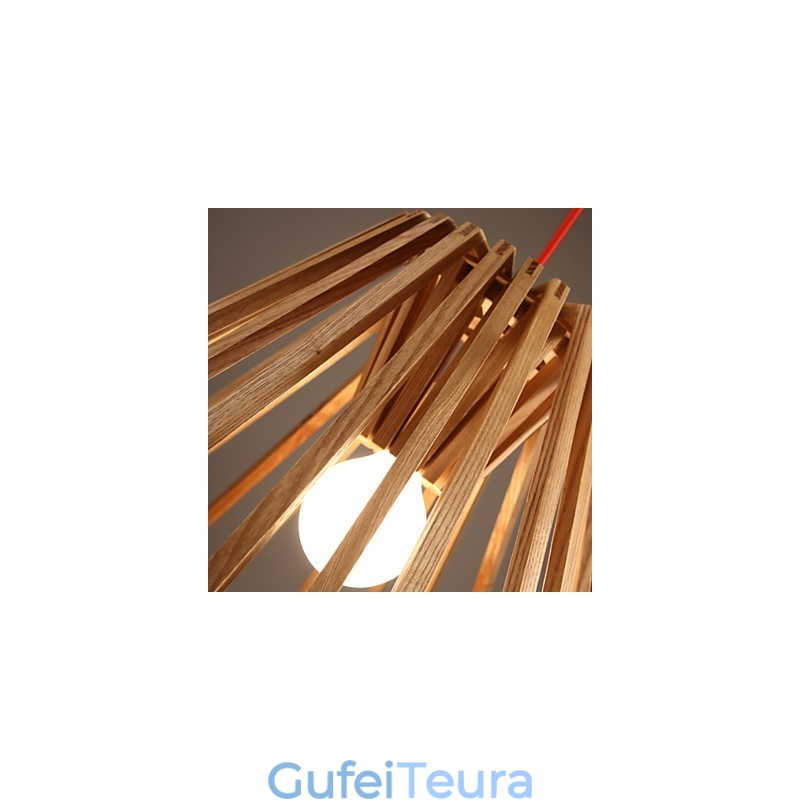 נברשת מיני בסגנון מסורתי קלאסי עץ במבוק