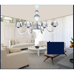 תליון פטריות קריסטל יצירתי מינימליסטי מודרני 8