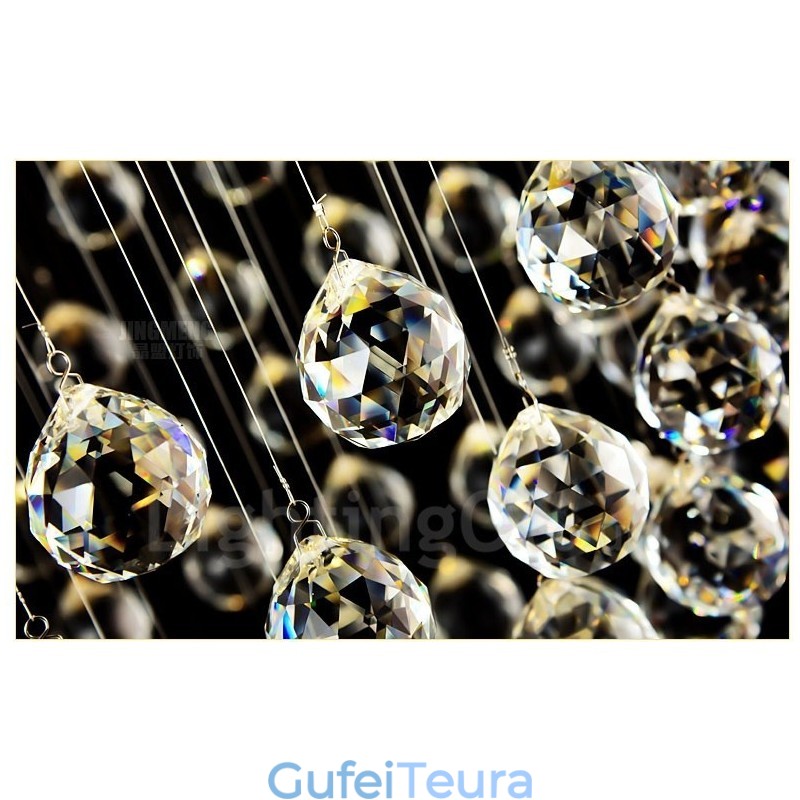 תאורת תליון תקרת קריסטל מודרנית גופי תאורה לנברשת מקורה