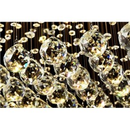 תקרת קריסטל מודרנית מתקן מנורות תאורה נברשת מקורה