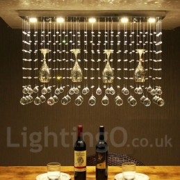 5 אורות מודרני קריסטל תקרת תליון אור מקורה נברשת תאורה מתקן מנורות