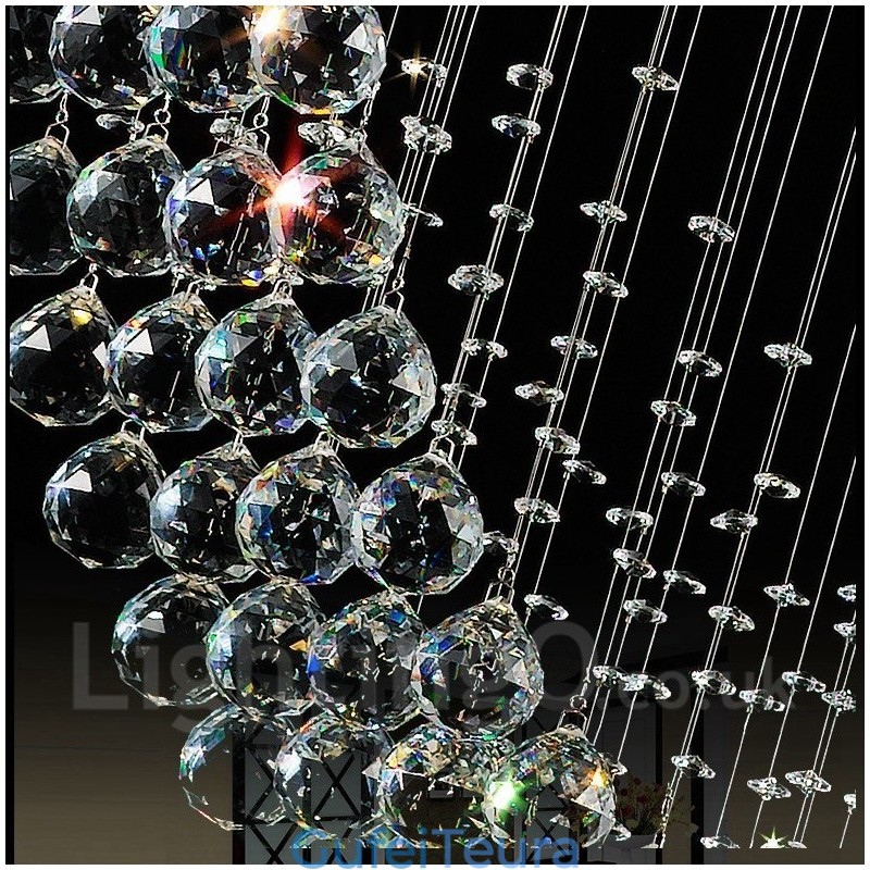 3 אור תליון תקרת קריסטל מודרני נברשת מקורה גופי תאורת מנורות