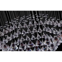 7 אורות מודרני תקרת קריסטל אור תליון מקורה נברשת גופי תאורה מנורות