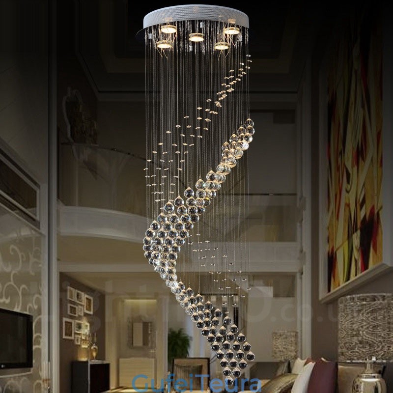 5 אורות מודרני תליון תקרת קריסטל אור נברשת מקורה גופי תאורה מנורות