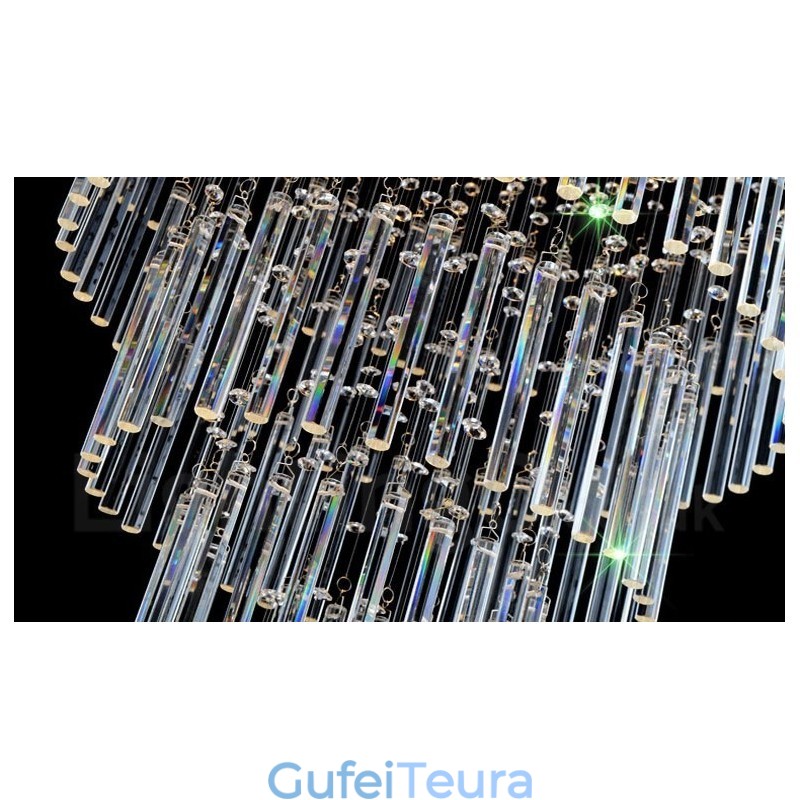 10 אורות מודרני תליון תקרת קריסטל אור נברשת מקורה גופי תאורת מנורות