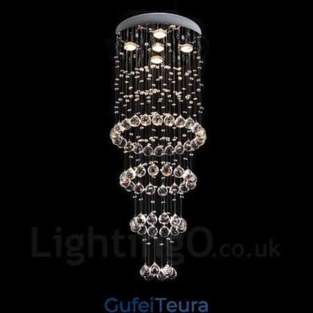 5 אורות מודרני תליון תקרת קריסטל אור נברשת מקורה גופי תאורה מנורות