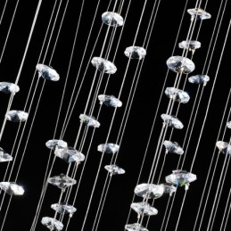 15 אורות מודרני K9 קריסטל תקרת תליון אור נברשת מקורה גופי תאורה מנורות